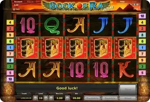 Book of Ra Deluxe Freispiele und Buch Symbol